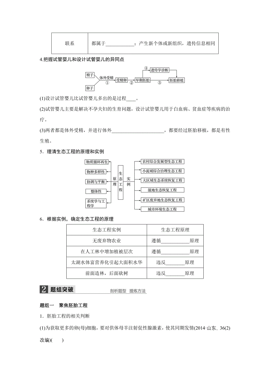 2016年高考生物第二轮配套讲义：12-30胚胎工程、生物技术含答案解析_第3页