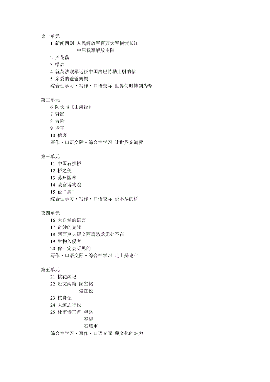 人教版初中语文八年级上册电子课本【精编】_第1页