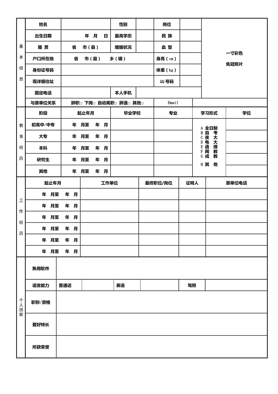 简历模板：封面+表格简历220套-封面+表格 (118)-（精品特供）_第2页