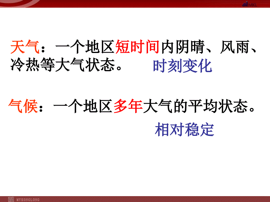 @【地理】人教版必修1 第二章 第三节 常见天气系统(课件)_第2页