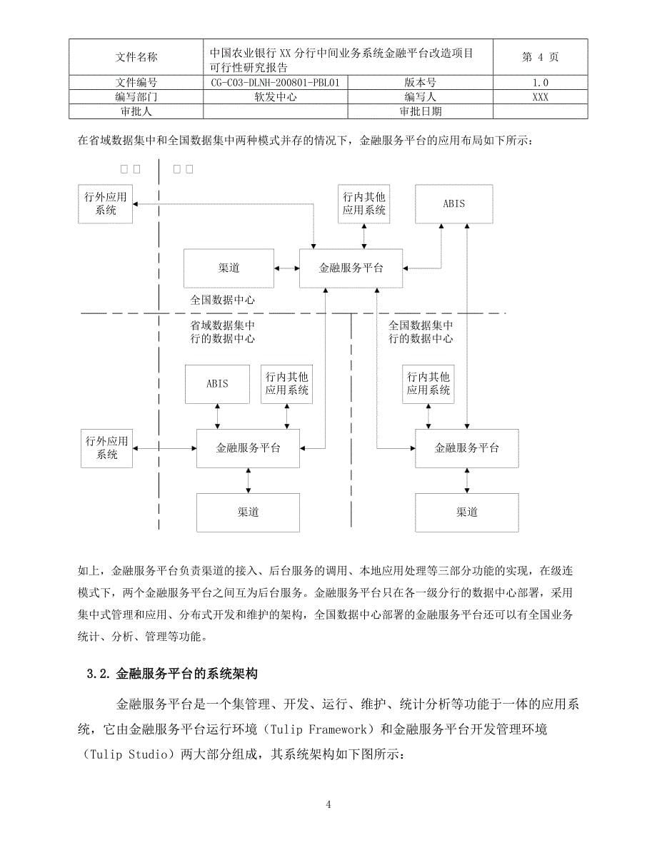 银行分行中间业务系统金融平台改造项目可行性研究报告_第5页