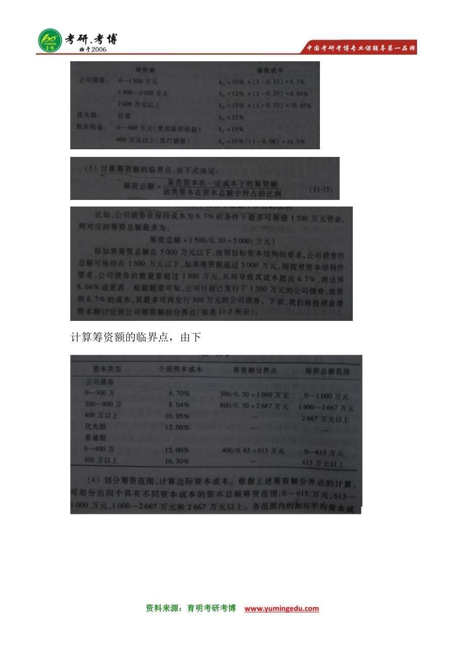 2016年中央财经大学金融硕士考研笔记资料分数线15_第5页