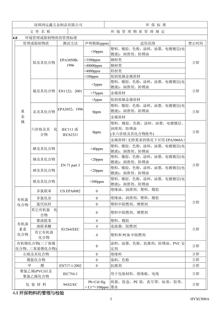 环境管理物质管理规范hyxc008a_第4页