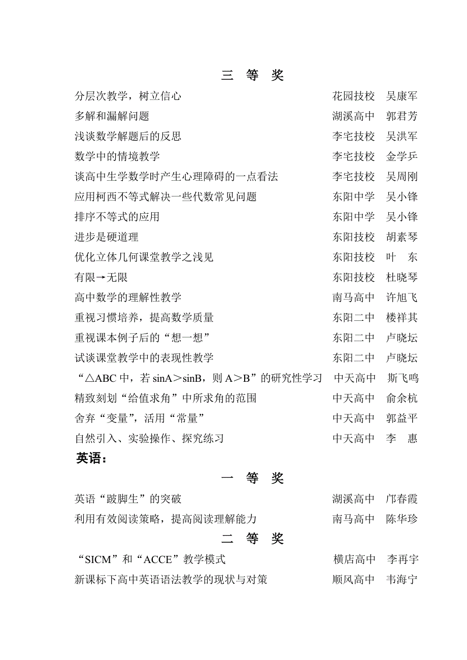 东教研奖字(2008)12 号_第4页