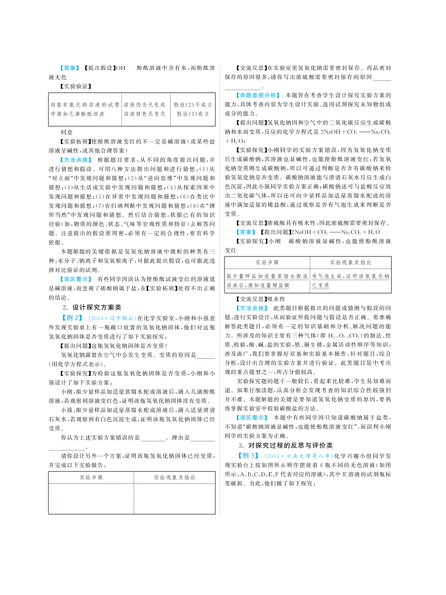 2014届中考化学(山东专版)专题19-实验探究题(pdf版)_第2页