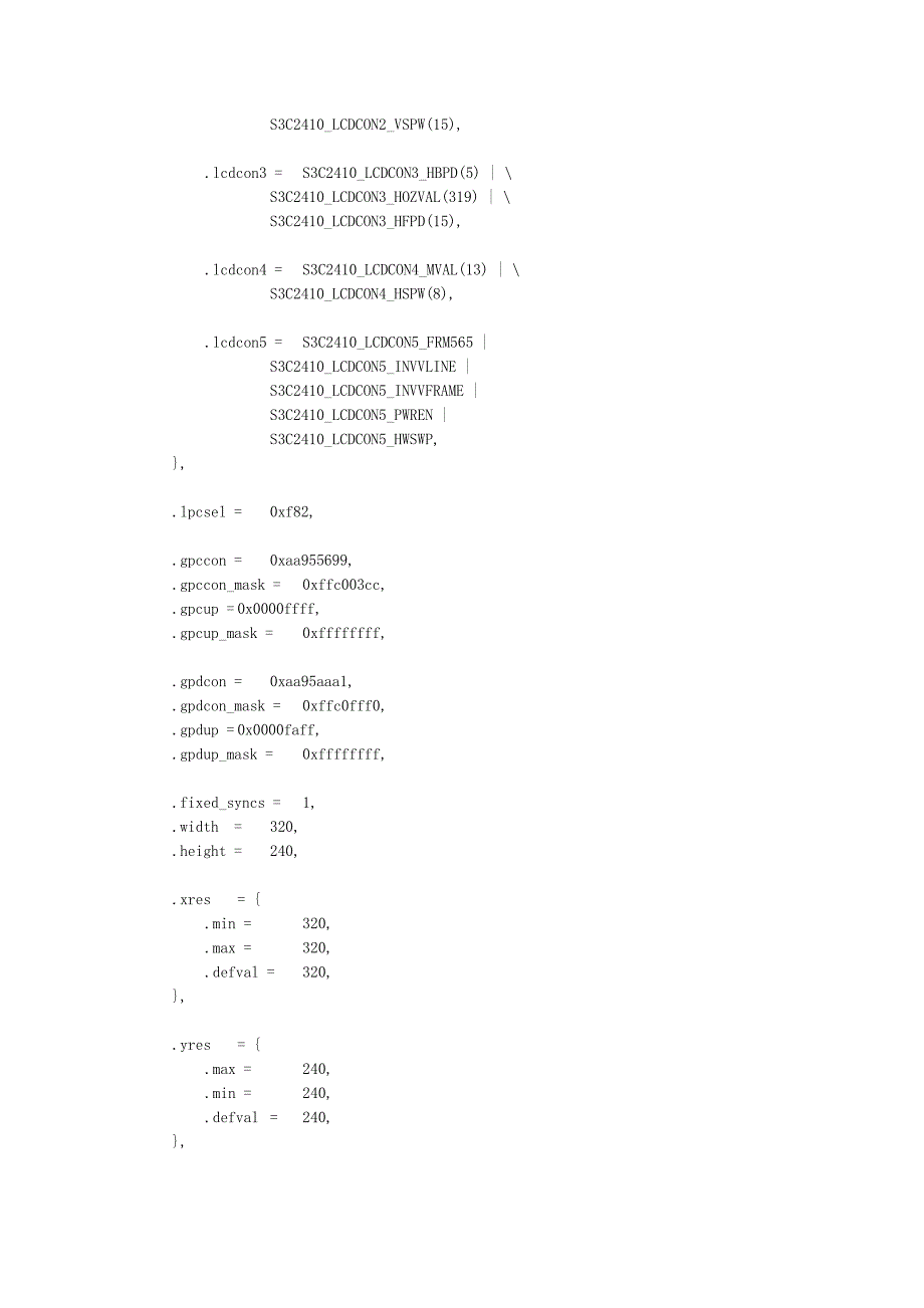 s3c2440-lcd控制器参数如何设定_第2页