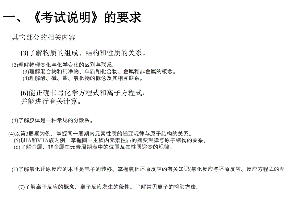 高考化学考试说明学习(元素化合物部分）_第4页