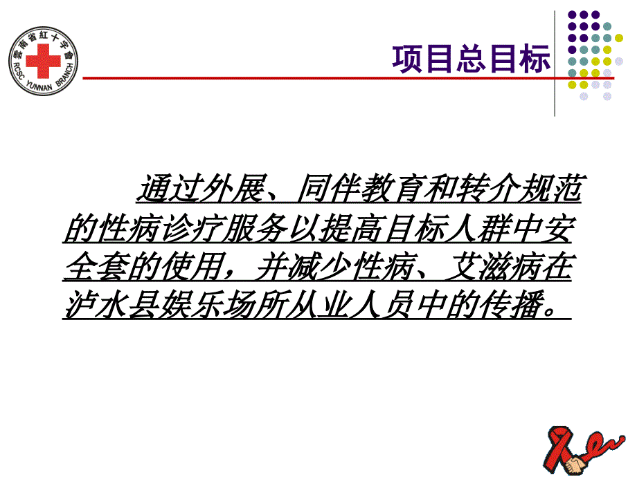 云南省红十字会娱乐场所从业人员艾滋病干预项目实施方..._第3页