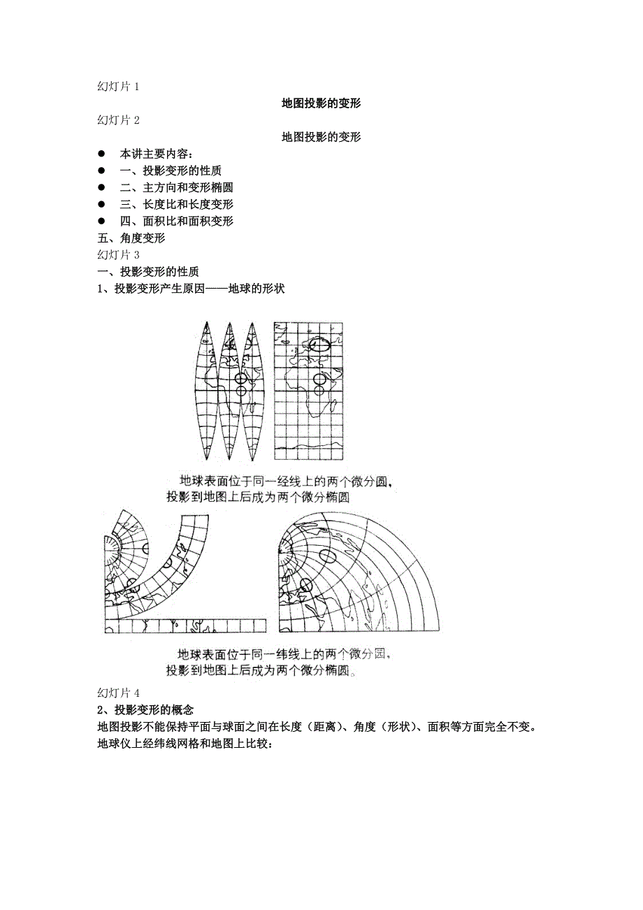 地图投影的变形_第1页