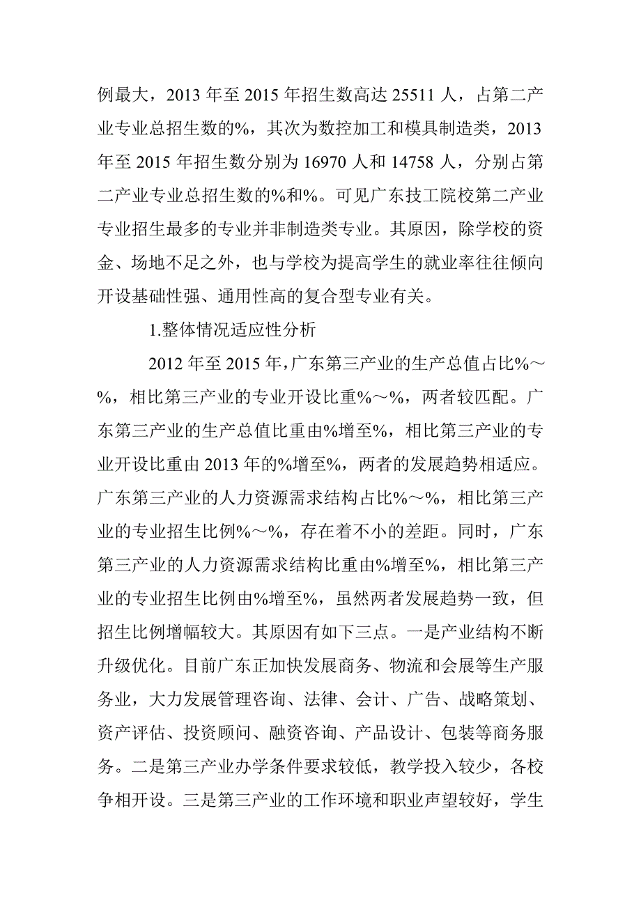 技工院校专业设置与产业结构适应性分析 _第4页