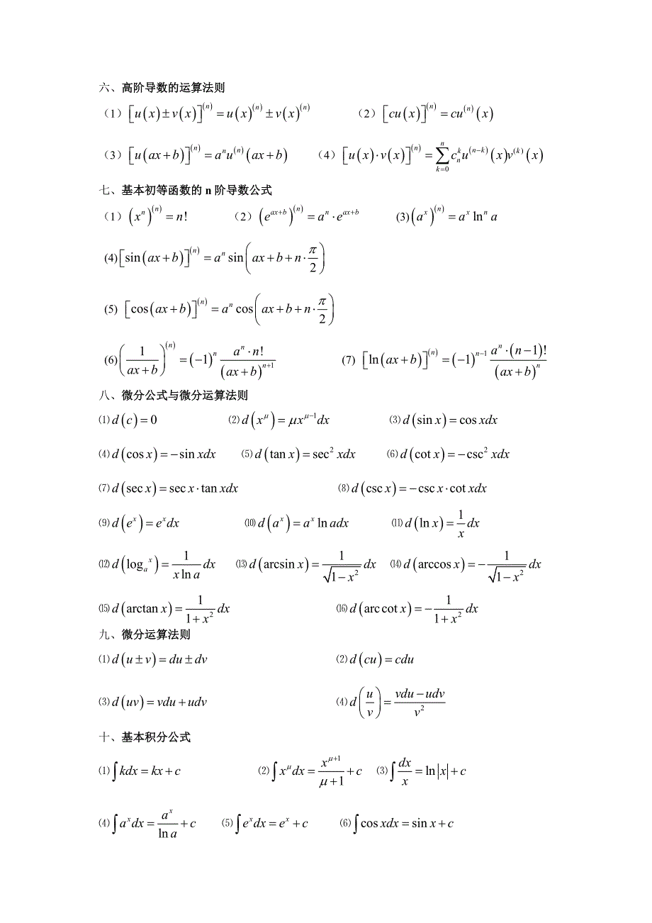 微积分公式7518201_第2页