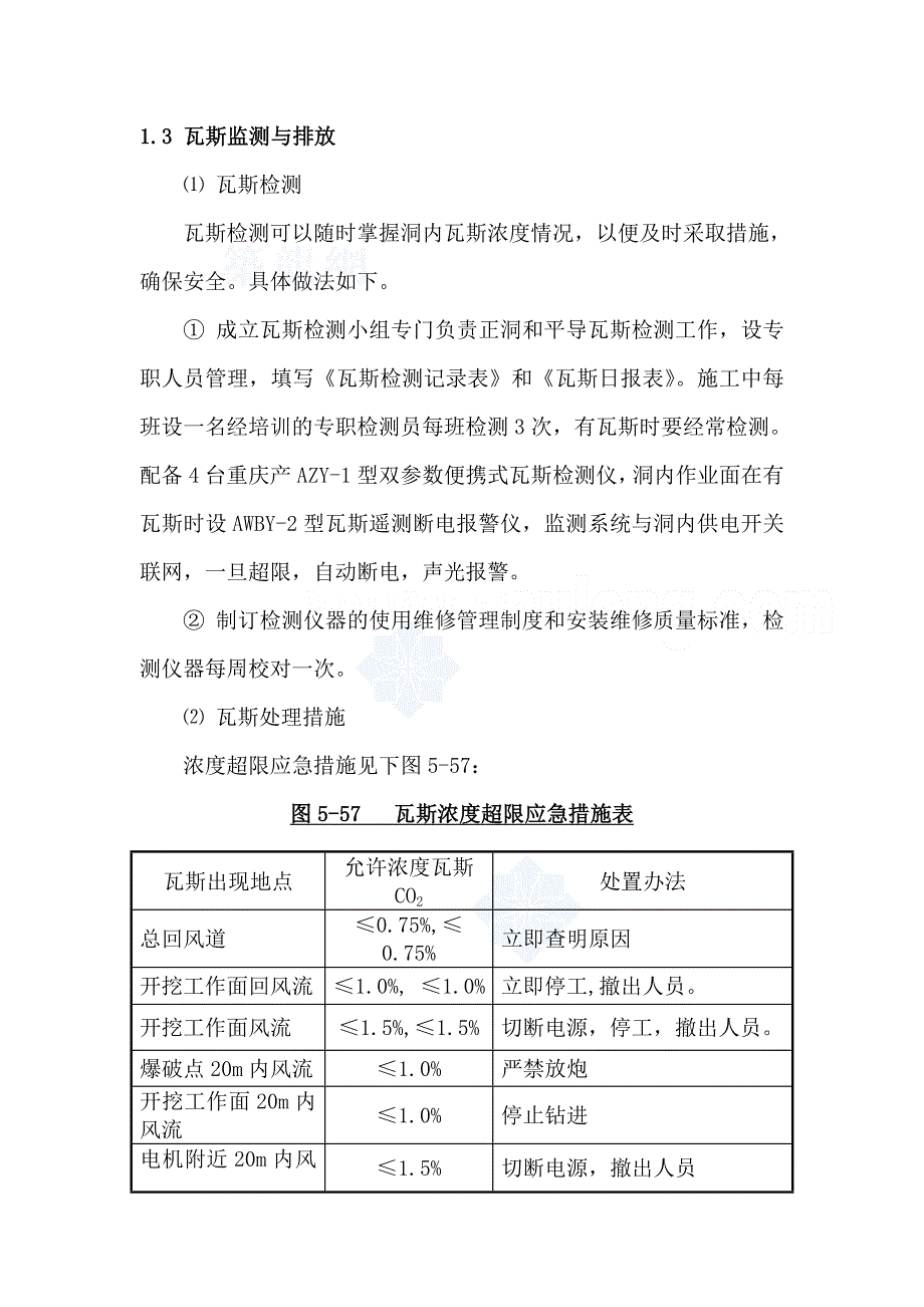 铁路工程隧道不良地质段施工方案（煤层瓦斯断层破碎带岩溶）_第4页