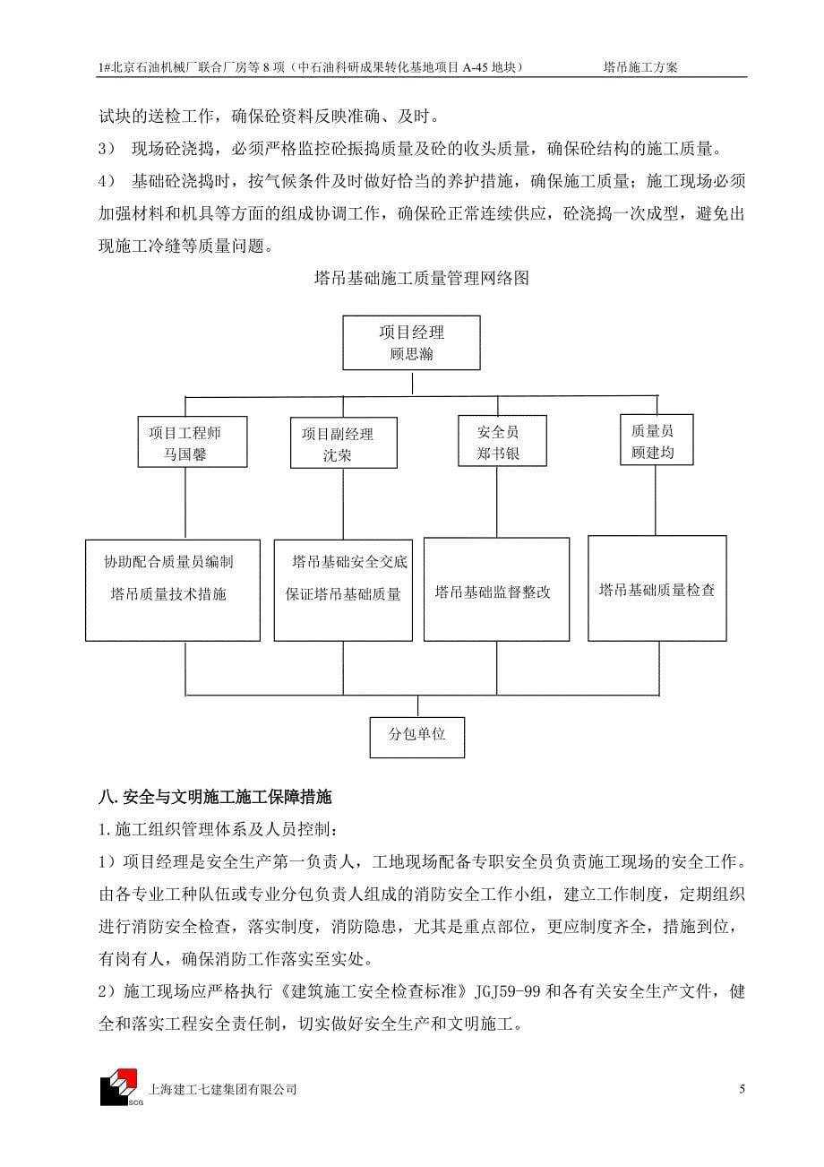 北京某联合厂房塔吊施工_第5页