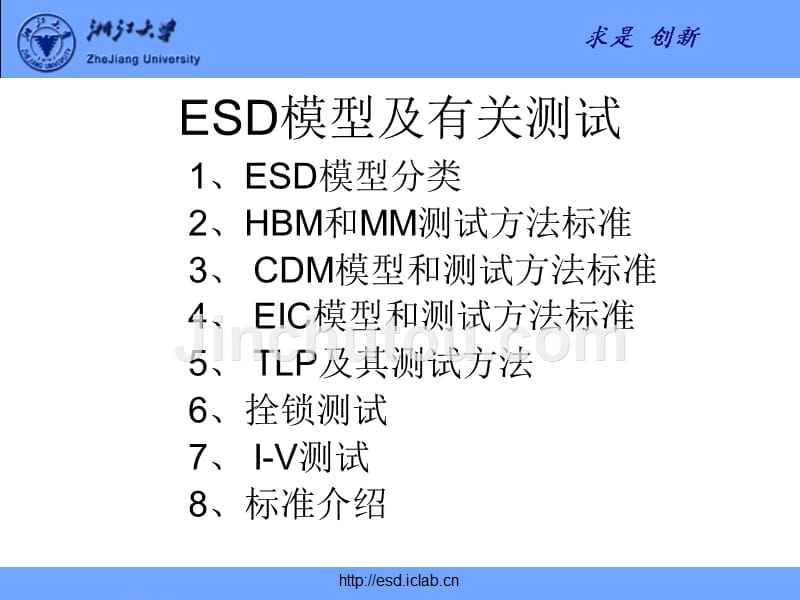 ESD模型和测试标准_第1页
