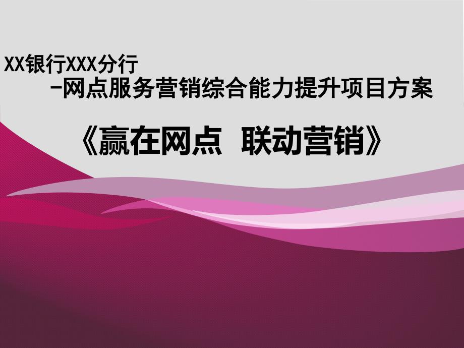 银行网点服务营销一体化能力提升导入项目执行方案_第1页