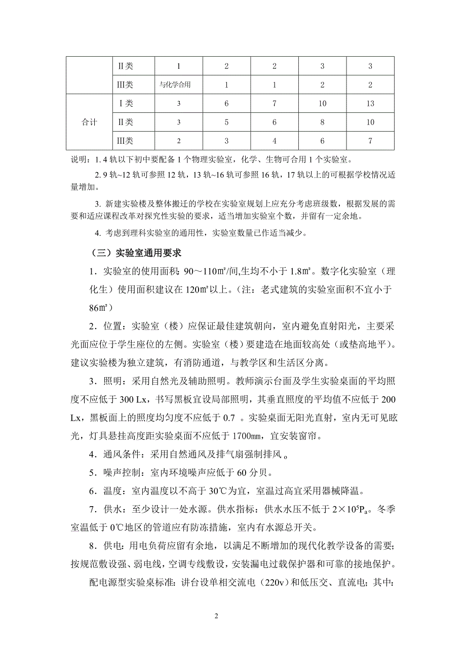 初中实验室标准(修改)_第2页