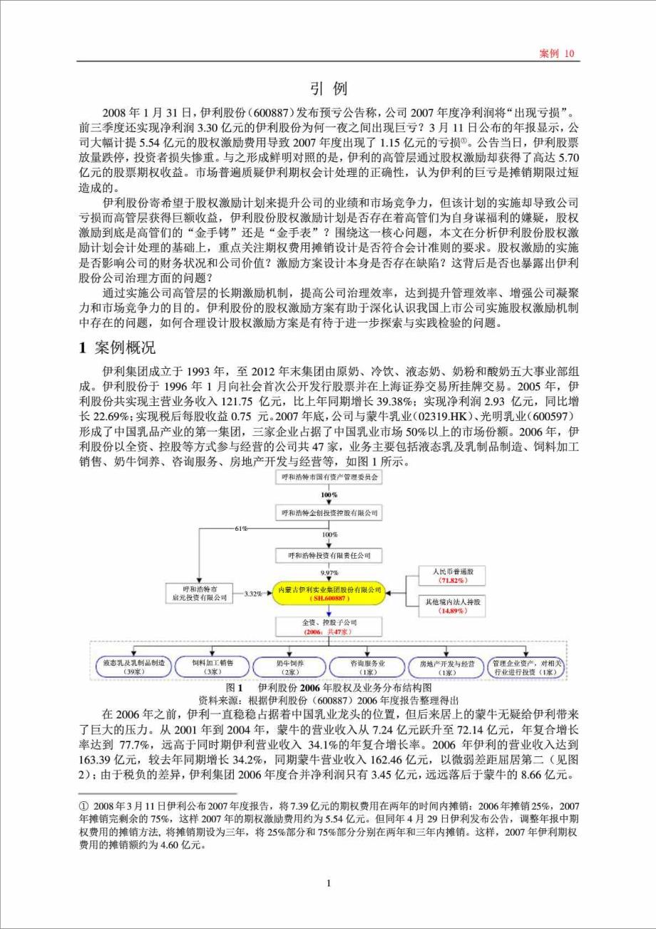 公司高管股权激励是金手铐还是金手表？—基于伊利股份的案例分析_第2页