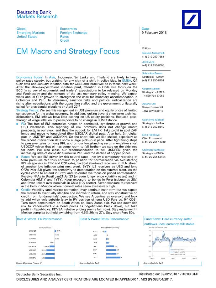 德银-全球-投资策略-新兴市场宏观与策略聚焦