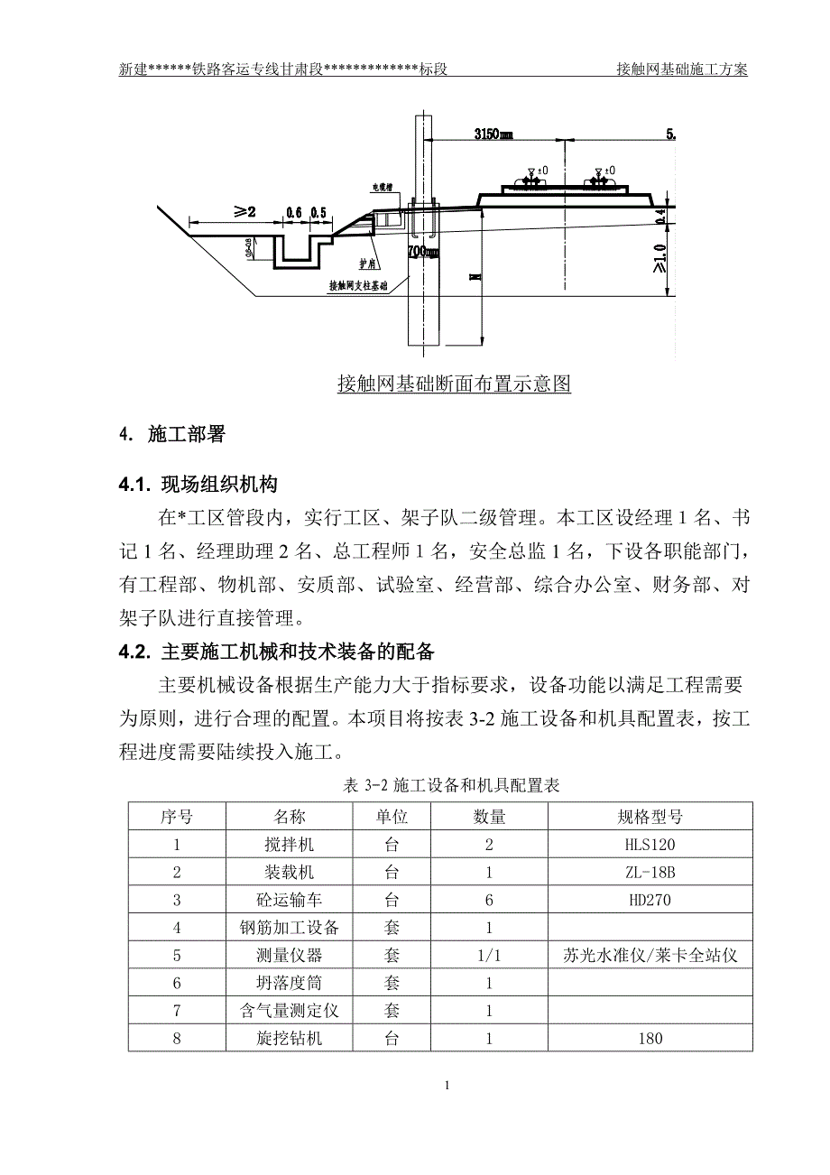 甘肃某铁路客运专线接触网基础施工_第4页