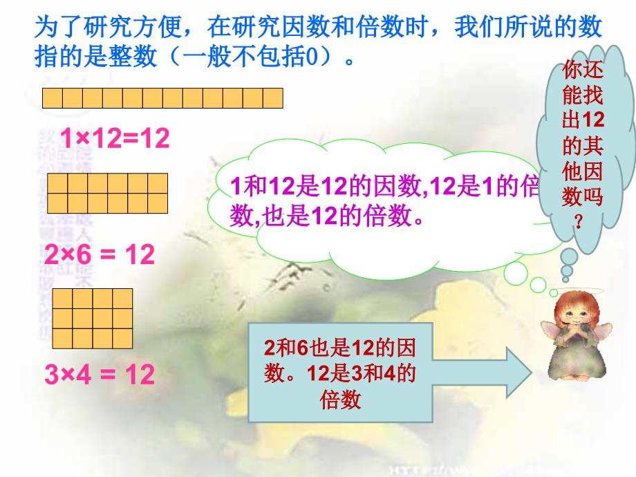 人教版五年级数学下册《因数和倍数》课件PPT_第3页