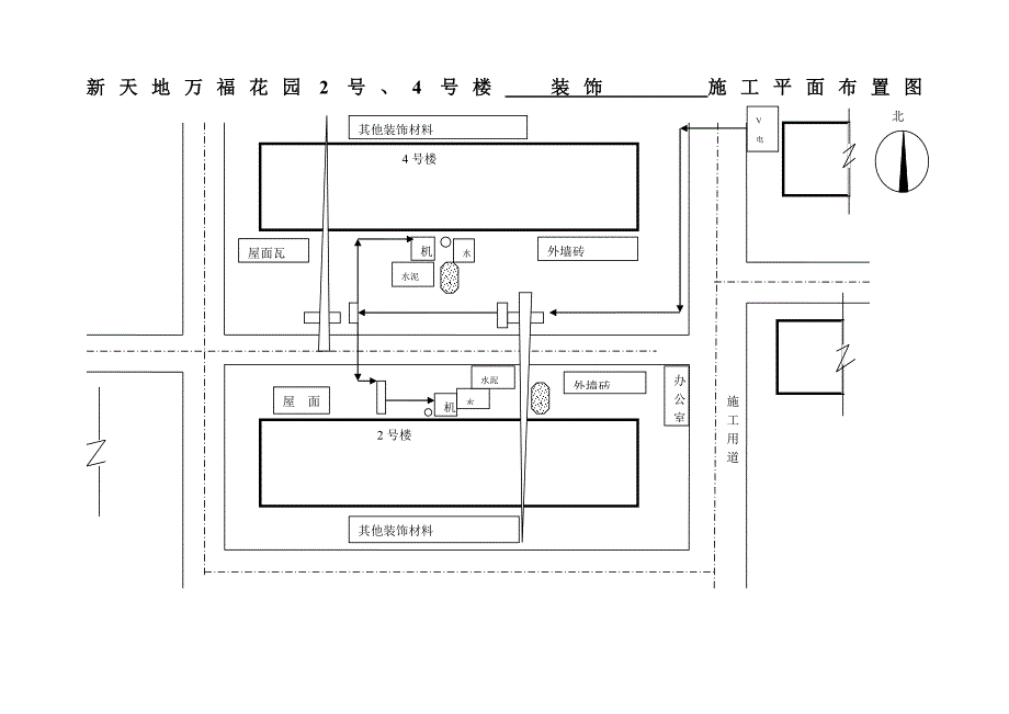 装饰施工平面布置图_第1页