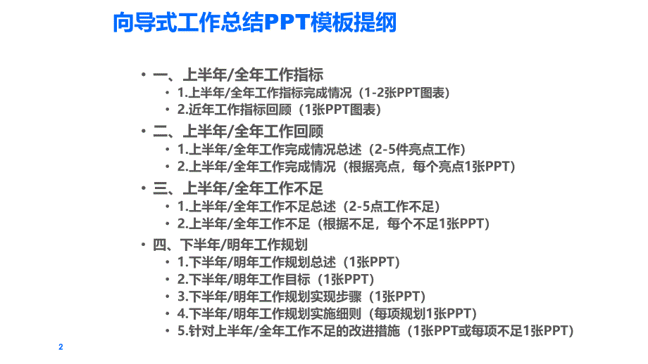 向导型工作报告ppt模版_第2页