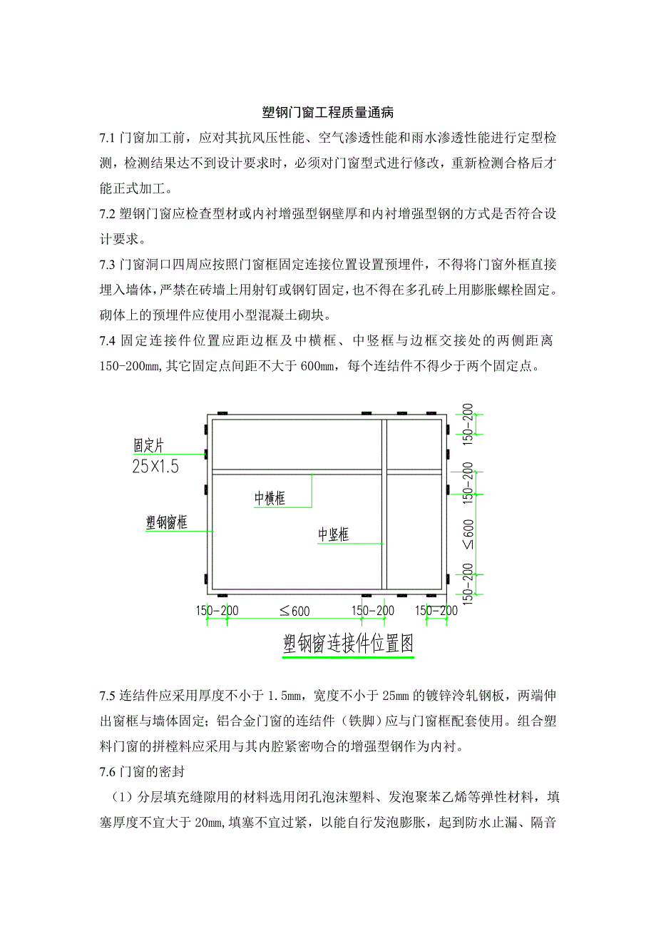 塑钢门窗工程质量通病_第1页