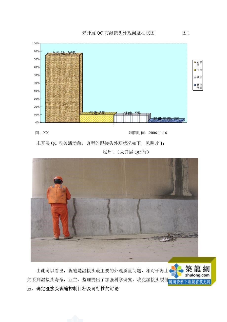 工艺工法qc跨海大桥工程提高湿接头外观质量_第5页