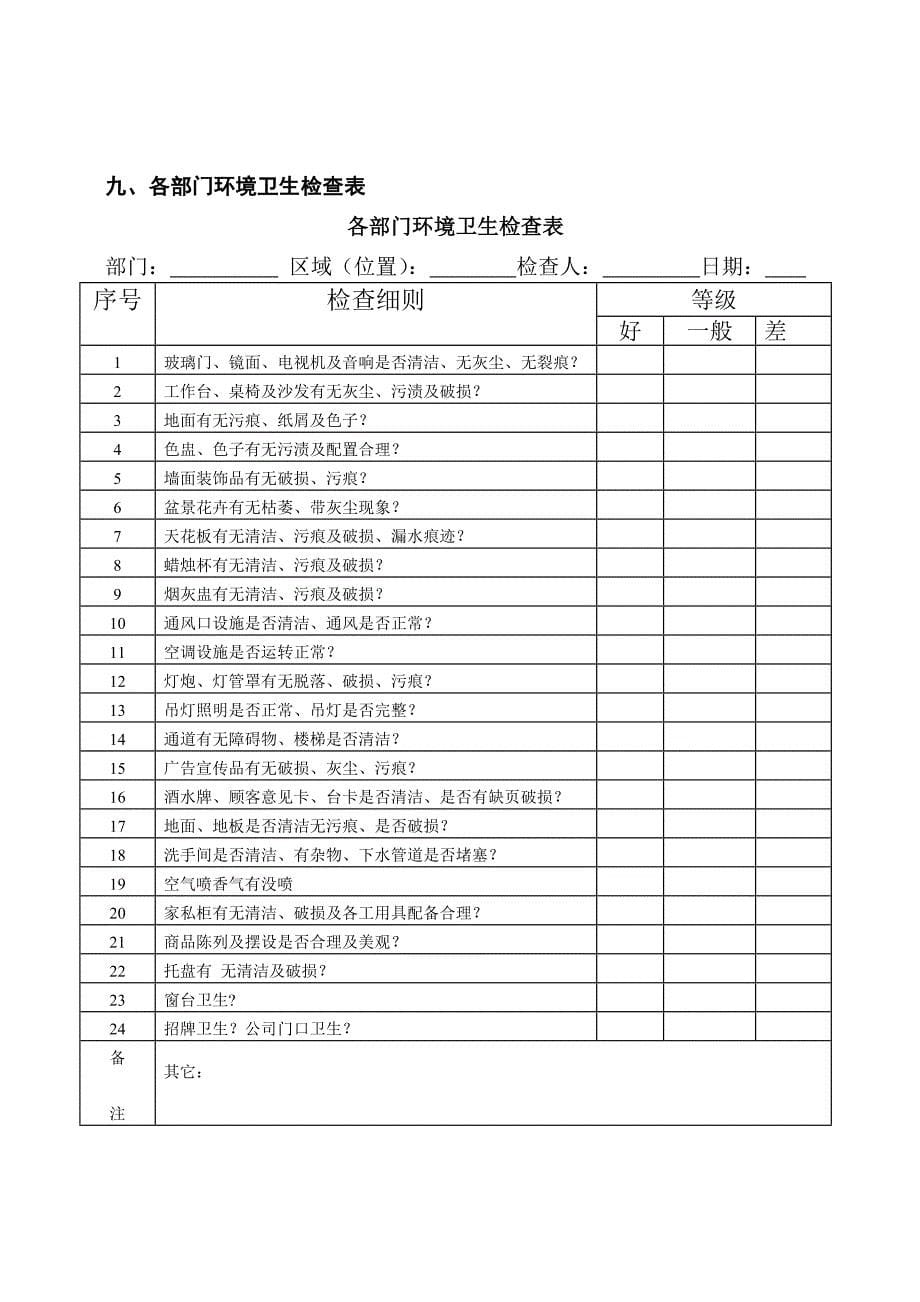 KTV管理常用表格_第5页