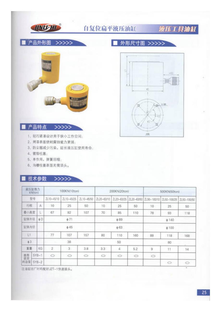 金力士液压 液压工具油缸_第4页