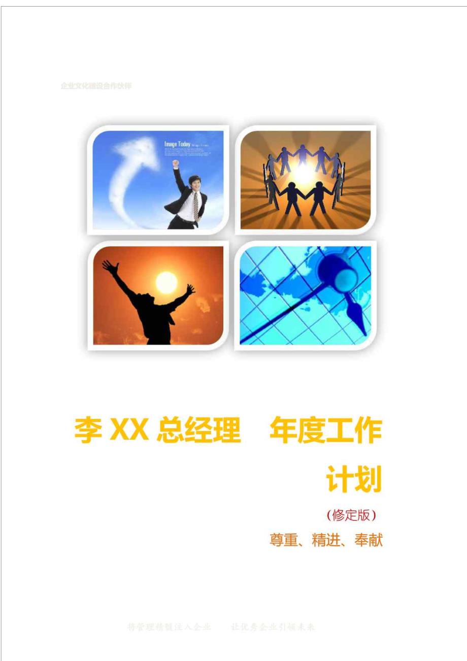 全年新工作计划-分公司总经理_第1页