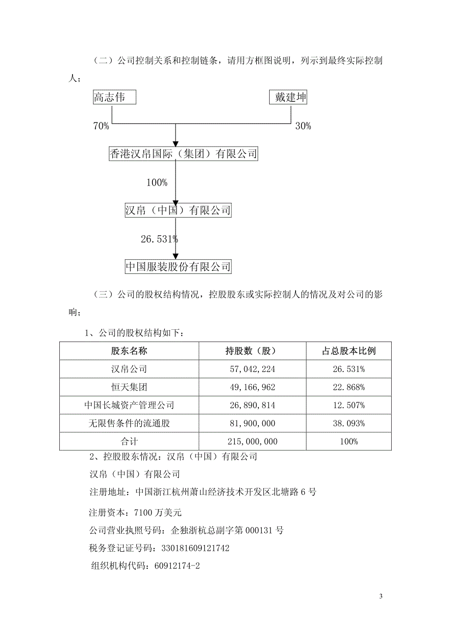 中国服装股份有限公司专项治理自查问卷_第3页