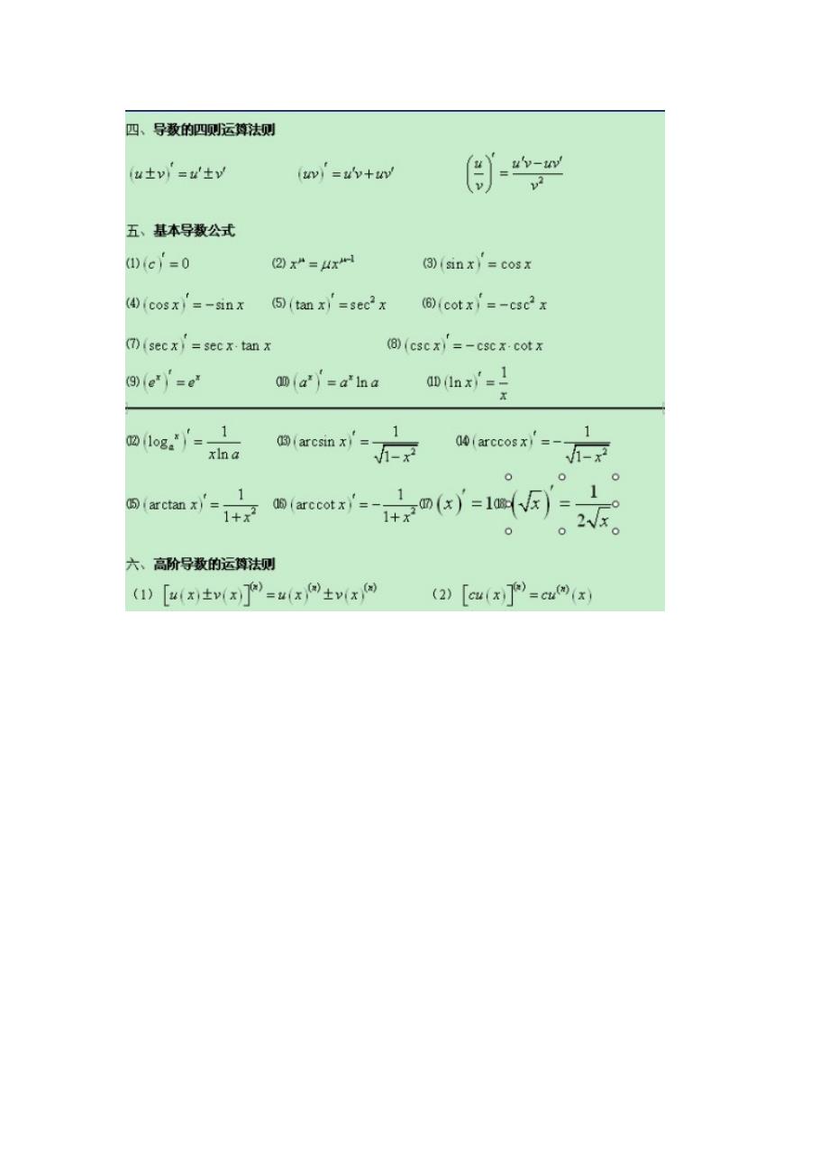微积分公式443309_第2页