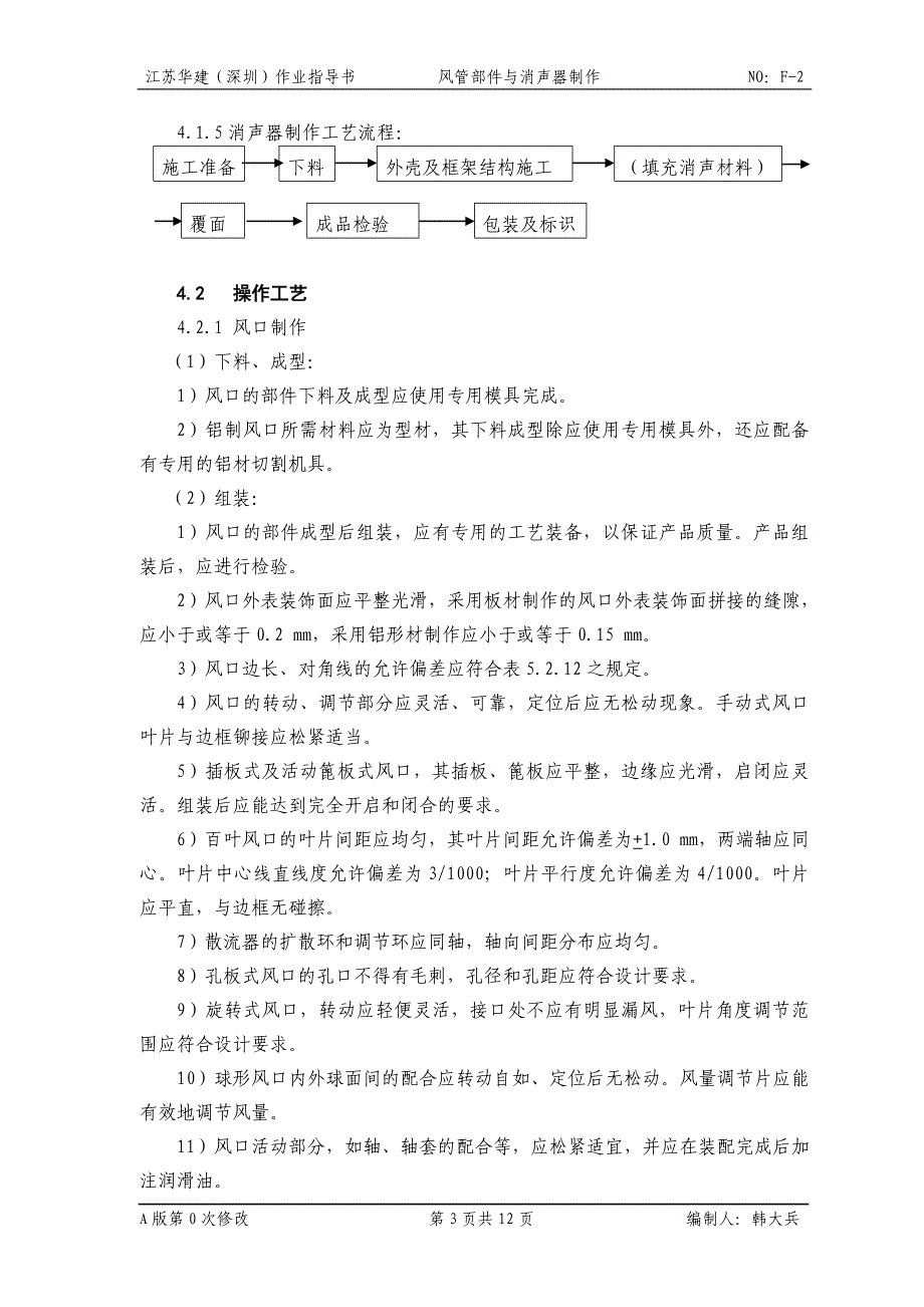 风管部件与消声器制作作业指导书_第3页