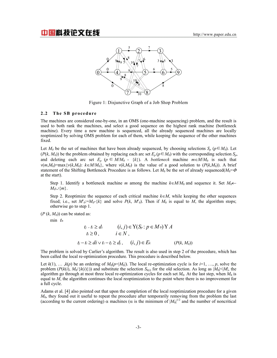 一种改进的作业车间调度转换瓶颈算法_第3页