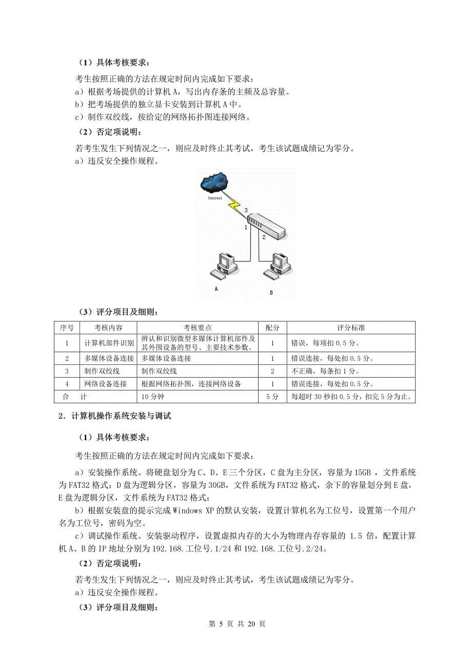 计算机维修工(三级)操作技能练习题_第5页