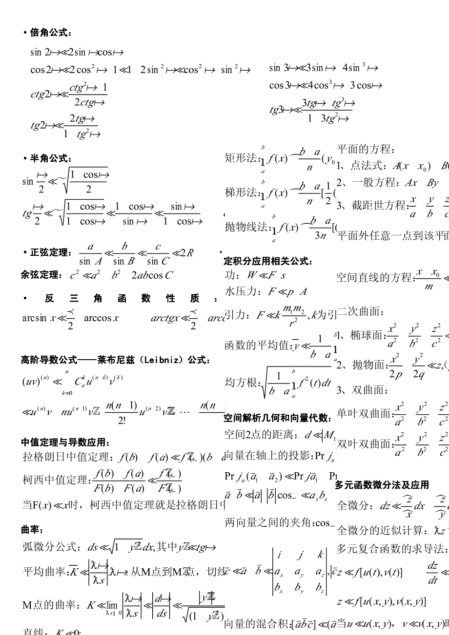 高等数学公式+知识点_第3页