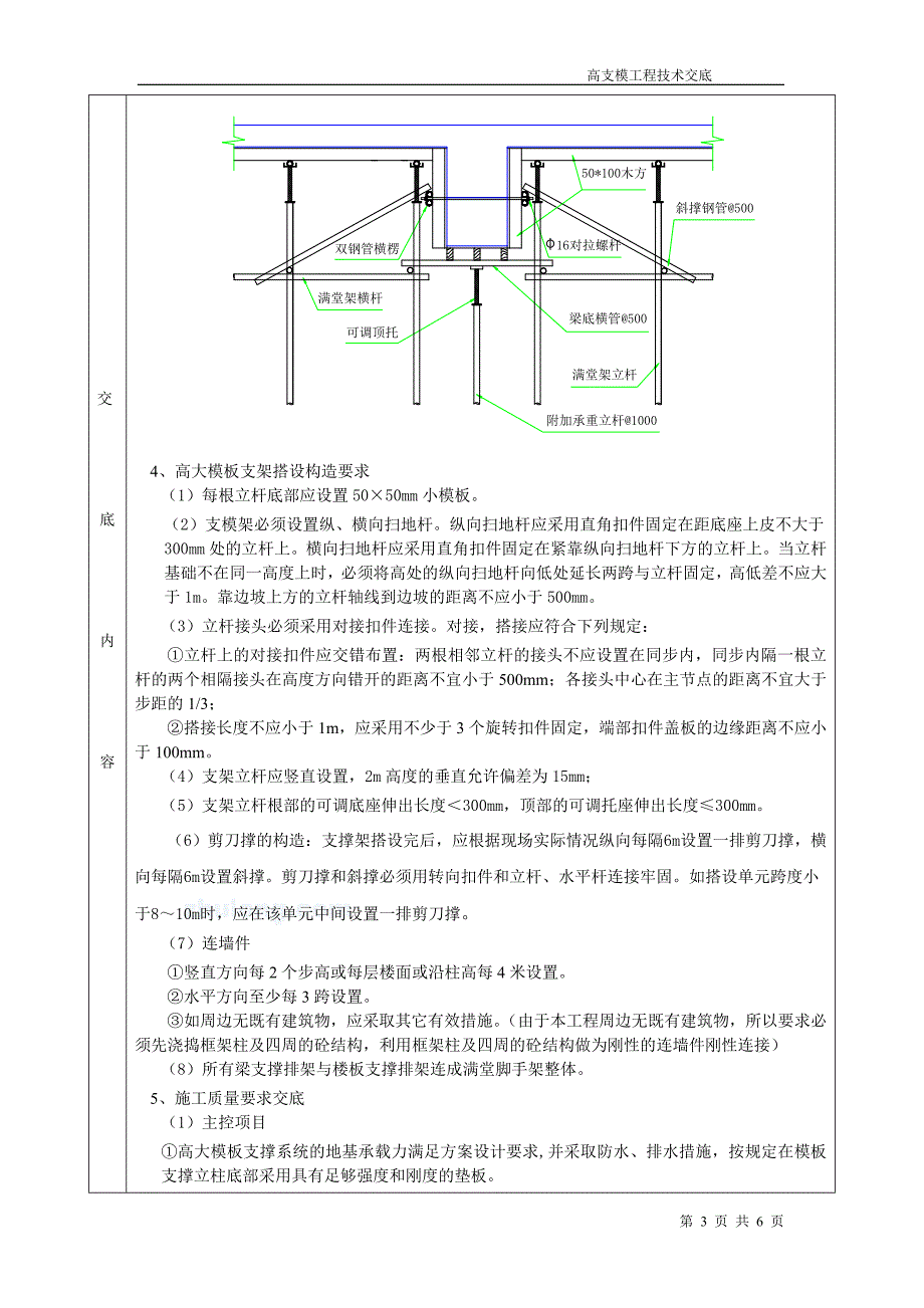 高支模分项工程质量技术交底卡_第3页