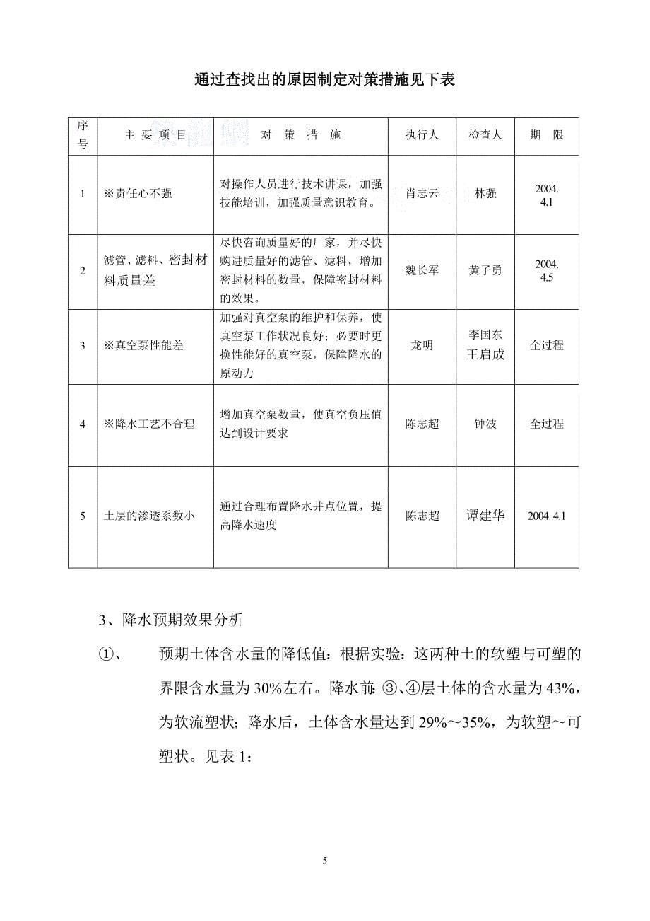 工艺工法qcqc成果攻克深基坑软土富水地层降水施工难题_第5页