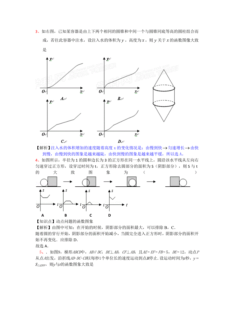 动点问题与函数图象_第2页