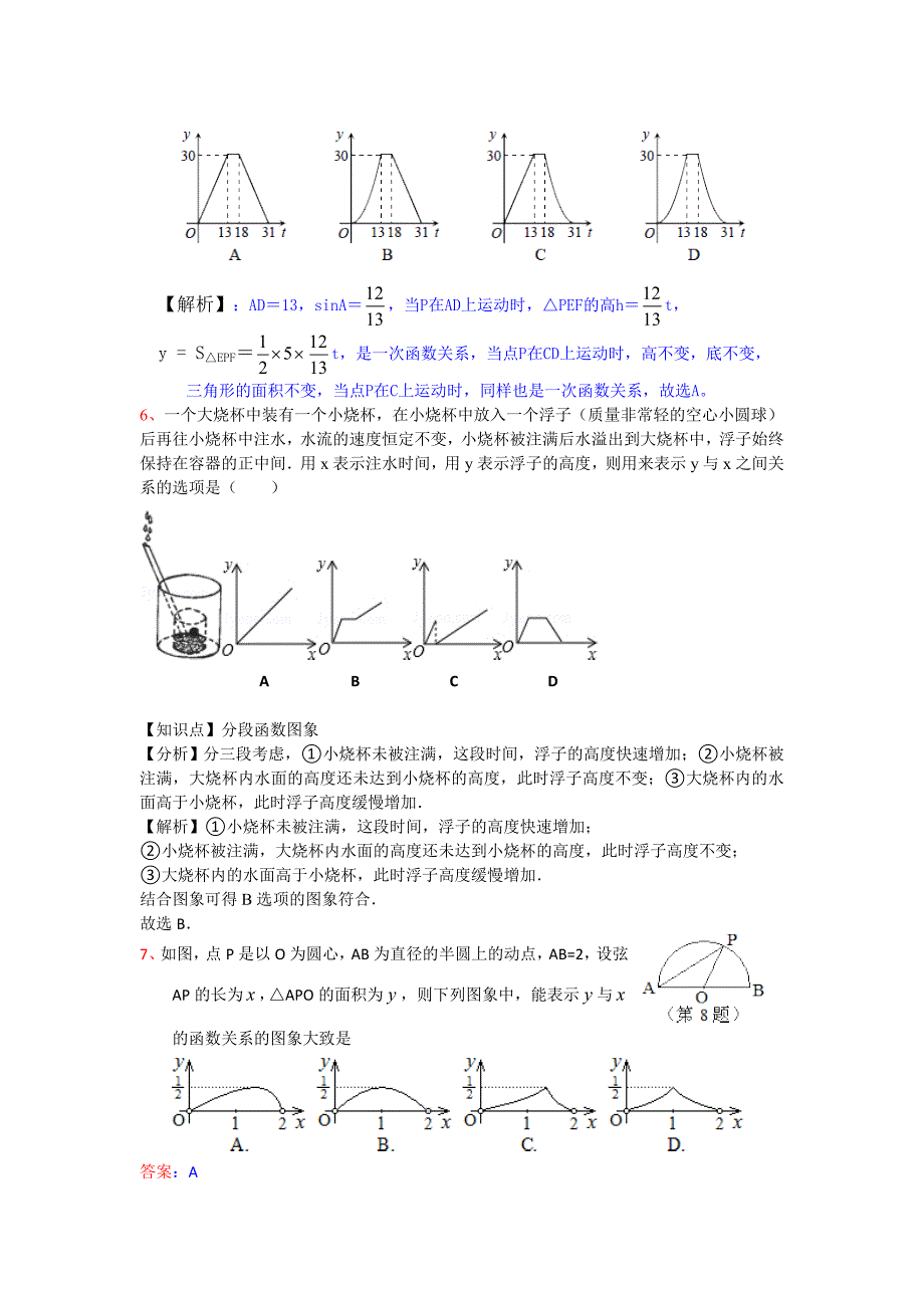 动点问题与函数图象_第3页