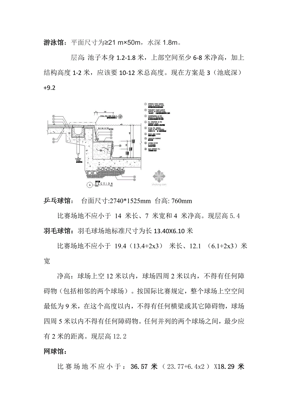 各室内运动场馆尺寸_第1页