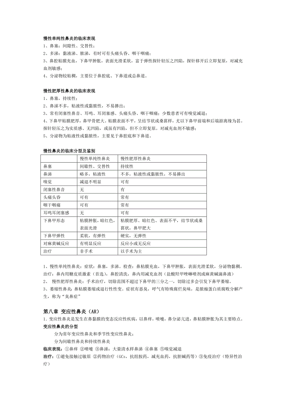 耳鼻咽喉头颈外科学各章重点_第3页