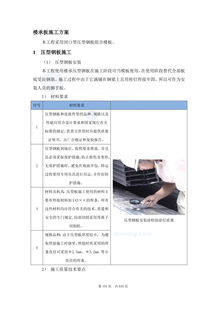 工艺工法qc闭口型压型钢板组合楼板施工工艺_第1页