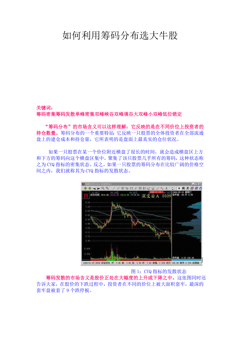 如何利用筹码分布选大牛股--转载新浪博客_第1页