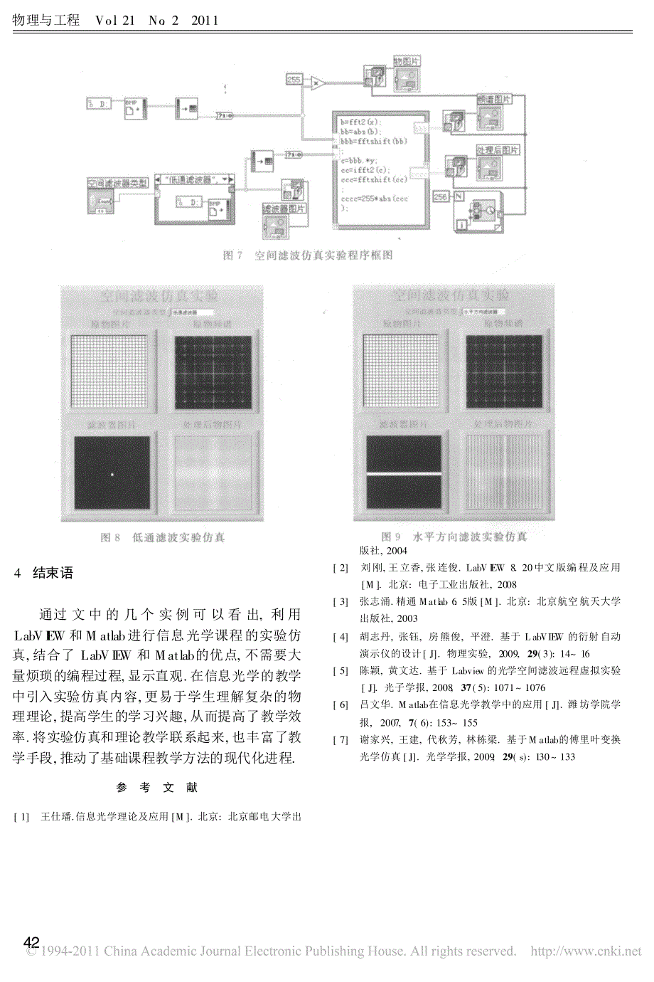 LabVIEW与Matlab在信息光学教学中的应用_杨坤_第4页