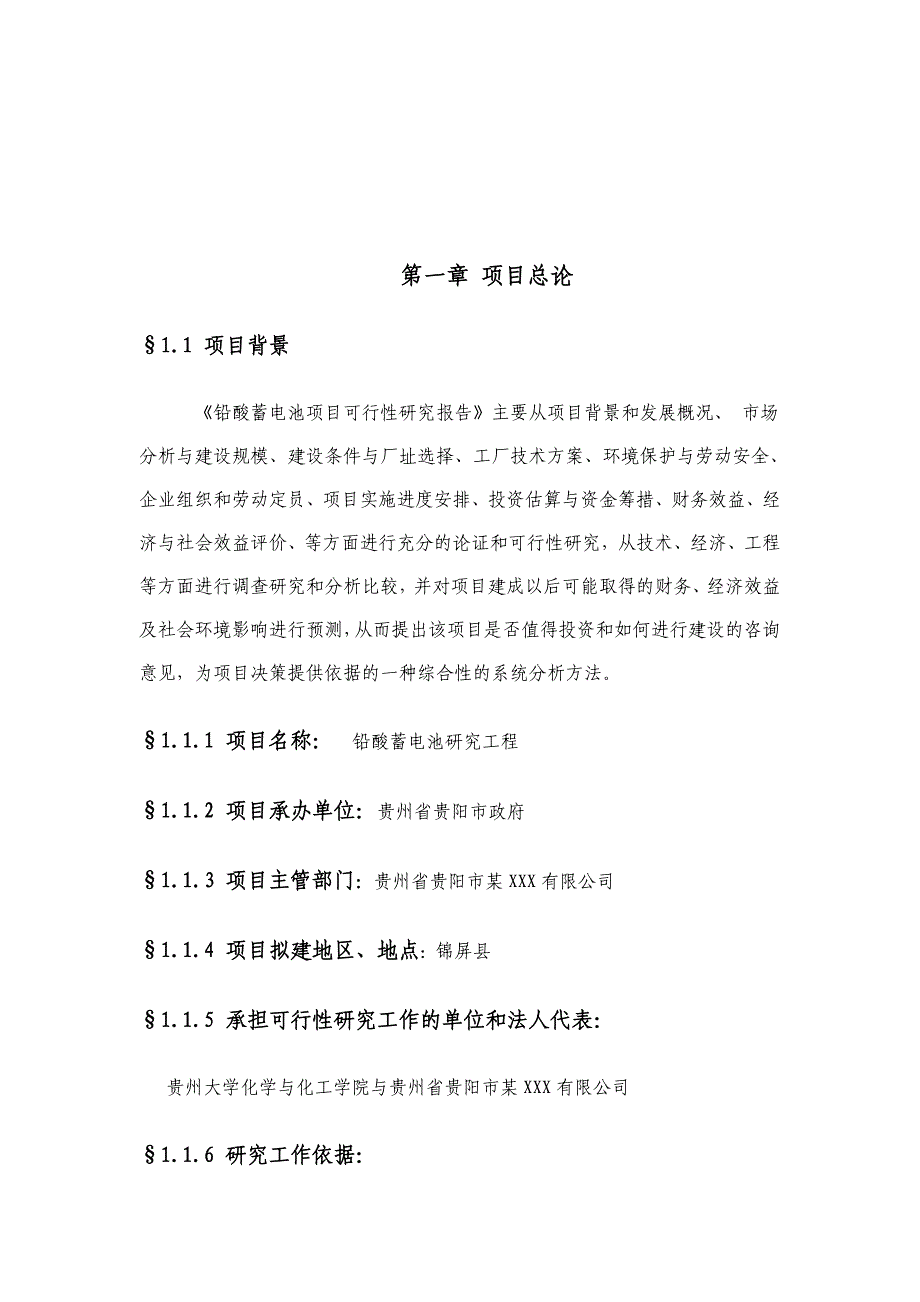 铅酸蓄电池项目可行性研究报告-工业项目格式模板_第2页