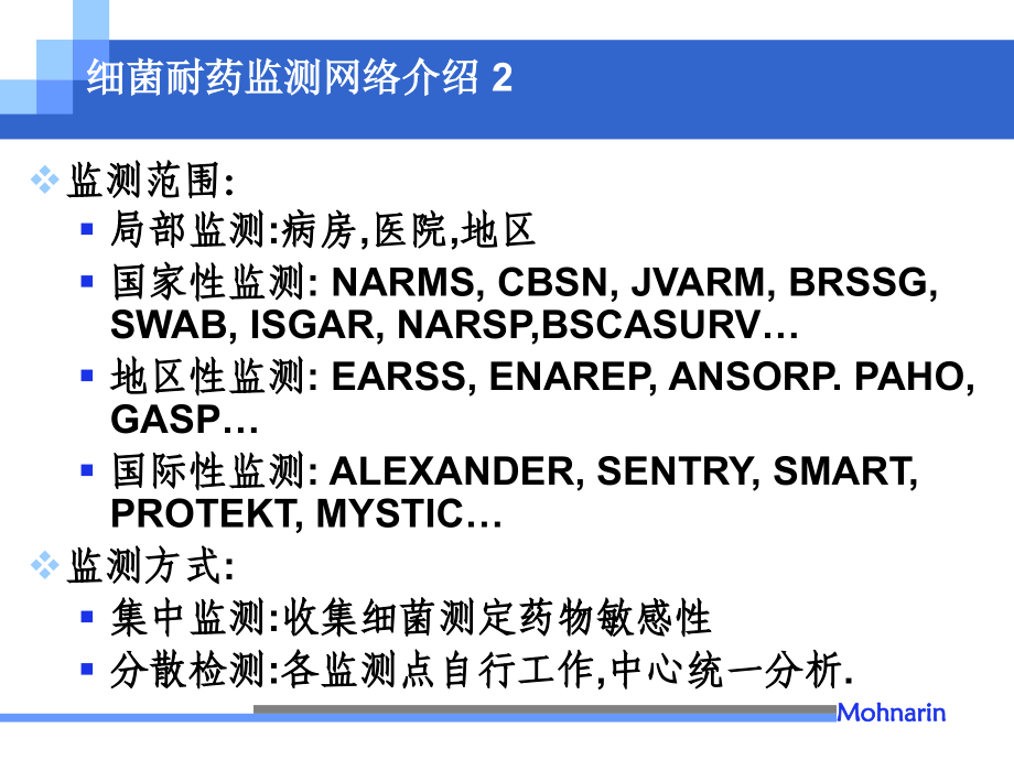 细菌耐药监测与基础网2006-2007年度结果 肖永红_第4页