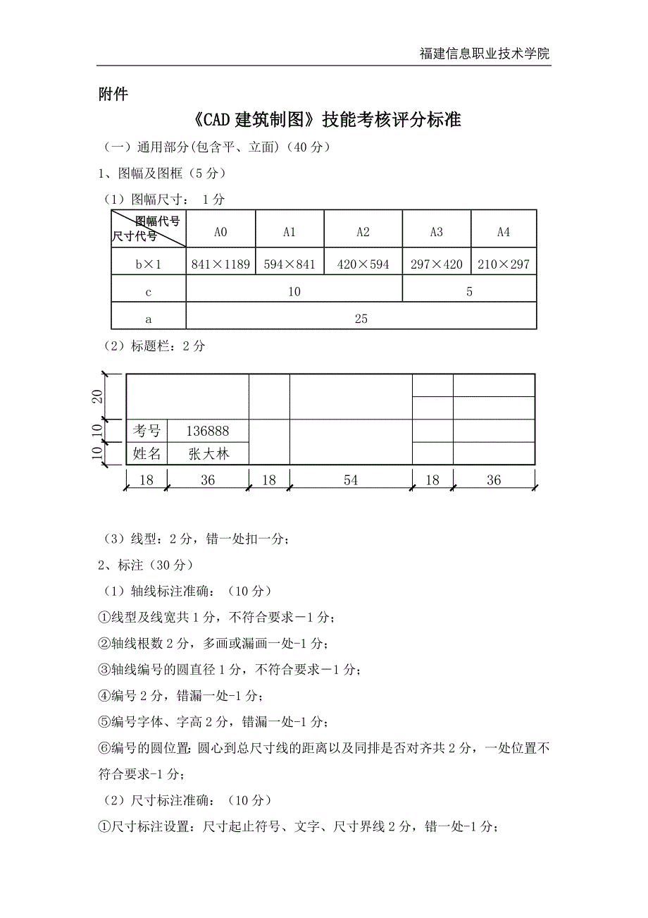 土建类建筑cad技能考核方案_第4页