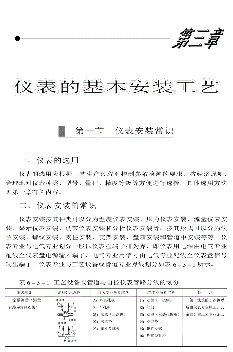 仪表的基本安装工艺_第1页